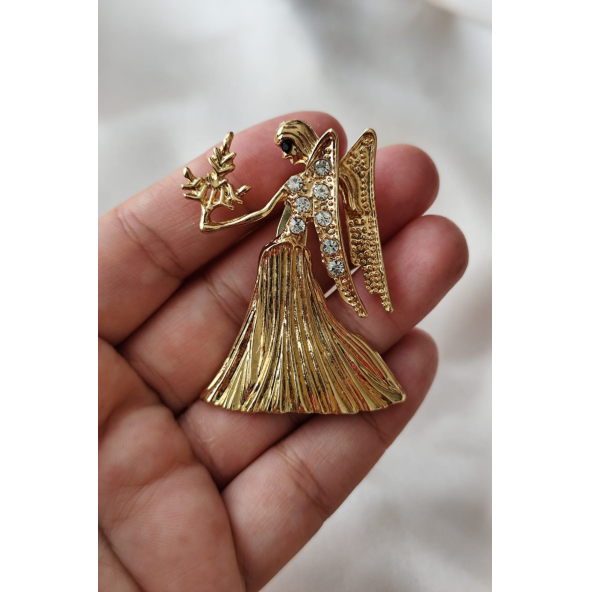 GracefulVirgo Başak Broşu - Resim 2