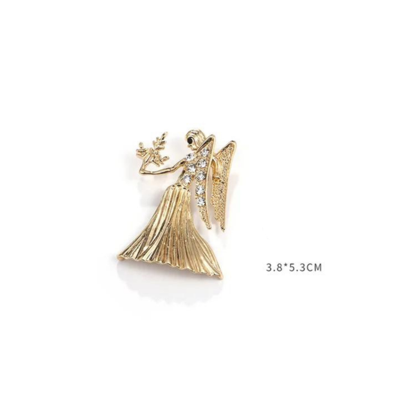 GracefulVirgo Başak Broşu - Resim 4