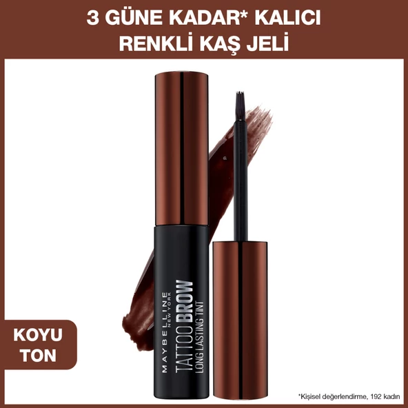 Maybelline New York Brow Tattoo Geçici Kaş Dövmesi - Koyu Ton ürün görseli 1
