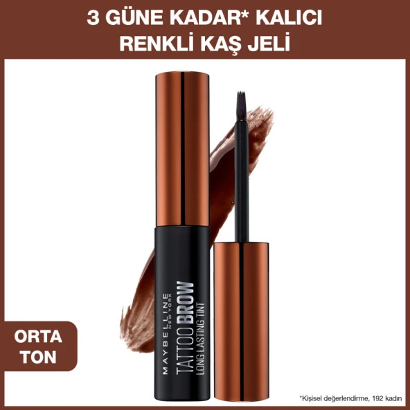 Maybelline New York Brow Tattoo Geçici Kaş Dövmesi - Orta Ton ürün görseli 1