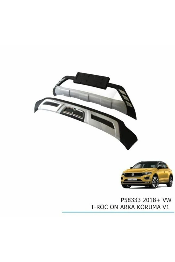 Vw T-roc ön arka koruma V1 model 2018 sonrası modellere uyumlu ürün görseli 1
