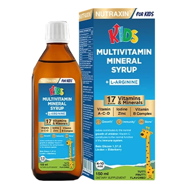 Nutraxin Kids Multivitamin Mineral Şurup 150 ml ürün görseli 1