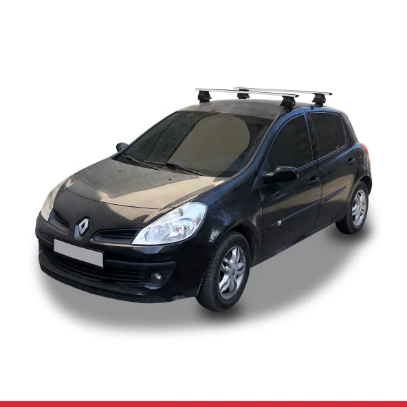 Renault Clio III 2006-2012 Arası ile uyumlu ACE-4 Ara Atkı Tavan Barı GRİ ürün görseli 1
