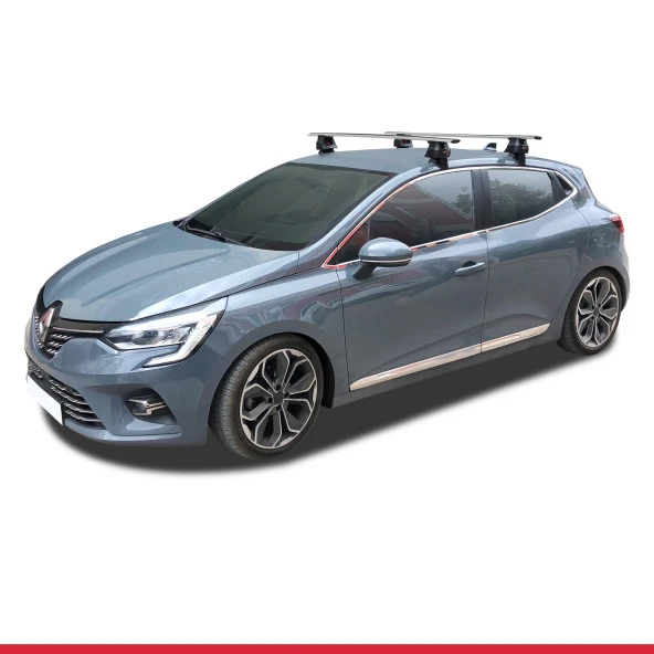 Renault Clio V 2019 ve Sonrası ile uyumlu ACE-4 Ara Atkı Tavan Barı GRİ ürün görseli 1