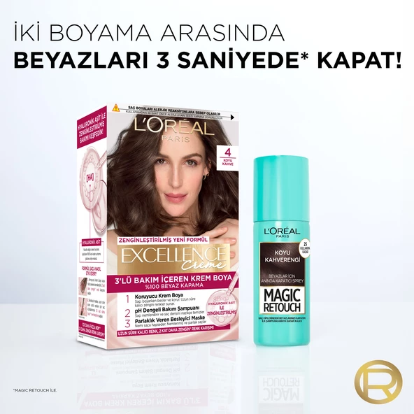 L'Oréal Paris Magic Retouch Beyaz Dipleri Kapatıcı Sprey - Siyah - Resim 7