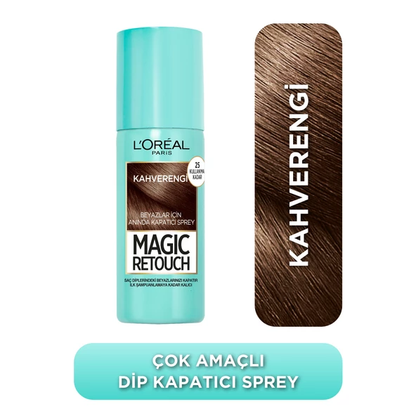 L'Oréal Paris Magic Retouch Beyaz Dipleri Kapatıcı Sprey - Kahverengi ürün görseli 1