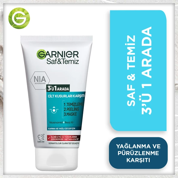 Garnier Saf & Temiz 3ü 1 Arada 150ML ürün görseli 1