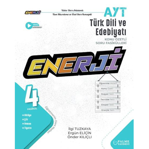 Palme Yayınevi YKS AYT Enerji Edebiyat Konu Özetli Soru Fasikülleri ürün görseli 1