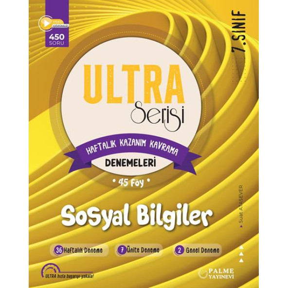 Palme Yayınevi 7.Sınıf Ultra Sosyal Bilgiler Haftalık Kazanım Kavrama Denemeleri ürün görseli 1