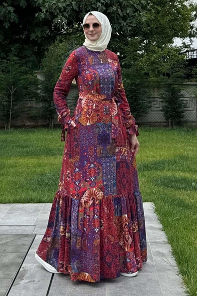 Nehir Elbise Kırmızı ürün görseli 1