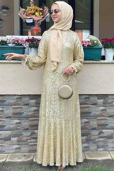 Pırıl Gold Elbise ürün görseli 1