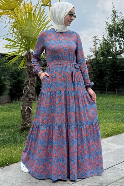 Betül Turuncu Elbise ürün görseli 1