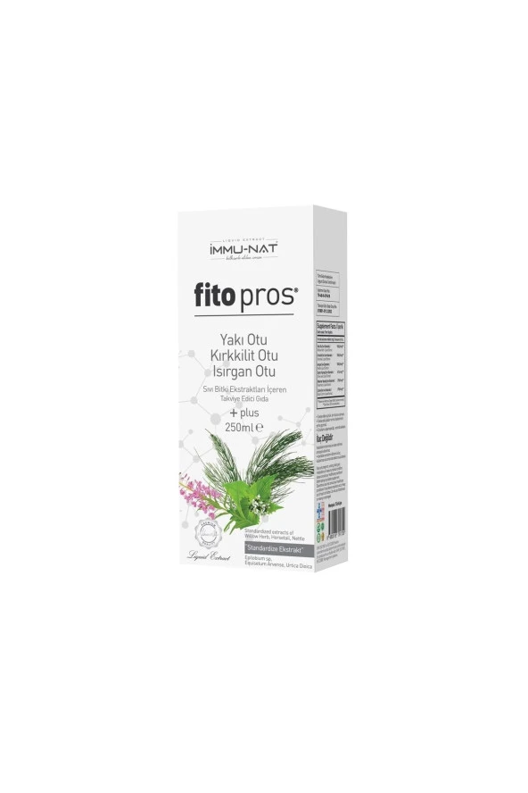 İMMU-NAT Fito Pros Yakı Otu Kırkkilit Otu Isırgan Otu Sıvı Ekstraktı 250 Ml ürün görseli 1