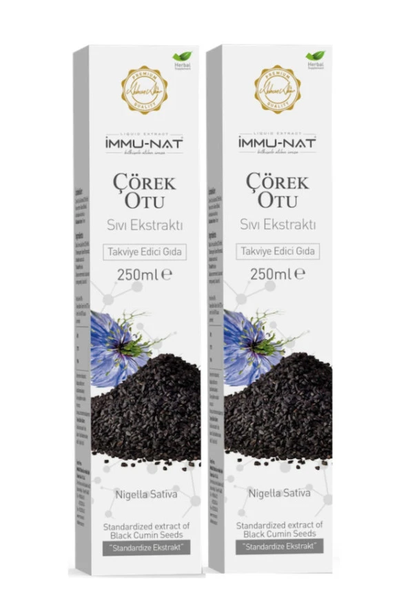 İMMU-NAT Çörek Otu Ekstraktı 250 ml *2 Adet ürün görseli 1