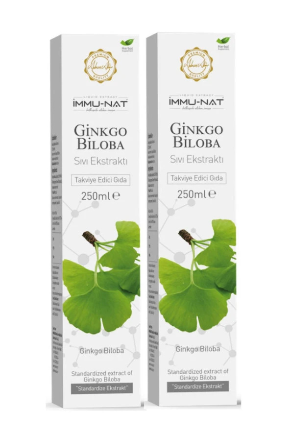İMMU-NAT Immunat Ginkgo Biloba Ekstraktı 250 Ml *2 Adet ürün görseli 1
