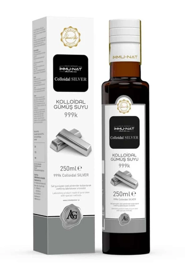 İMMU-NAT Immunat Colloidal Silver 10 Ppm 250ml / 999k Gümüş Suyu ürün görseli 1