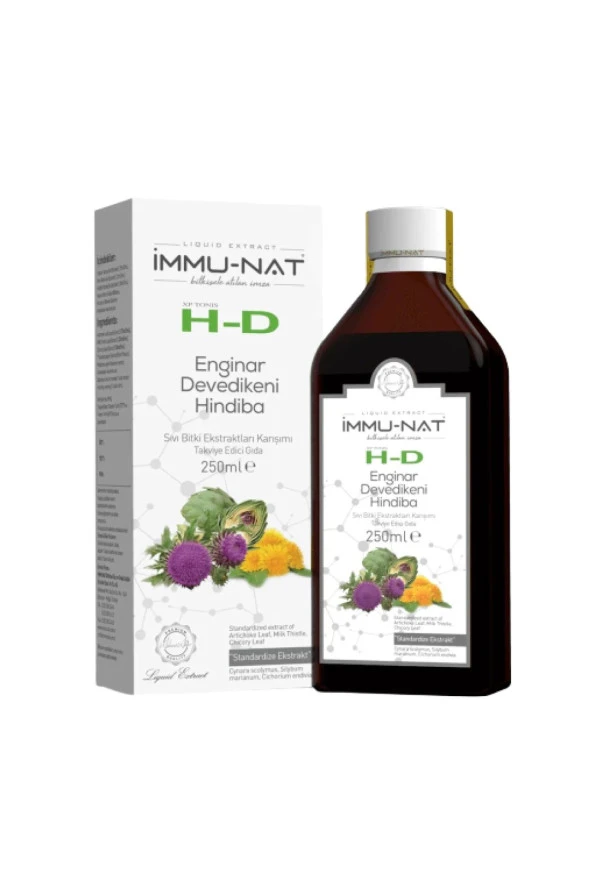 İMMU-NAT Immunat Xp Tonis H-d Enginar Deve Dikeni Hindiba Sıvı Ekstraktı 250ml ürün görseli 1