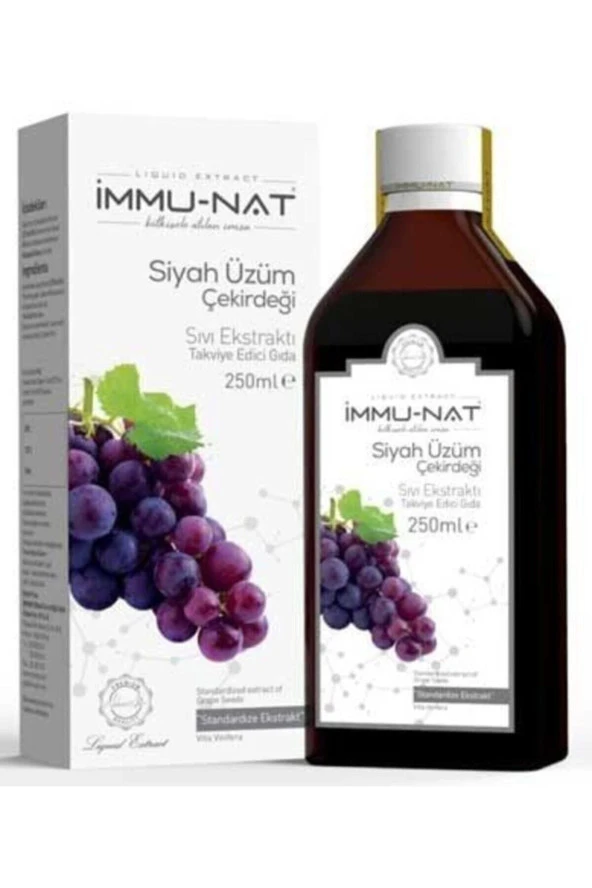 İMMU-NAT Üzüm Çekirdeği Sıvı Ekstresi Ekstraktı 250ml ürün görseli 1