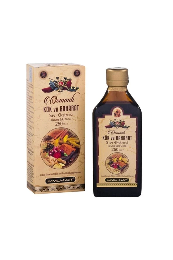 İMMU-NAT Osmanlı Kök Şurubu 250 ml İmmuNat İmmunat 8690000969494 ürün görseli 1