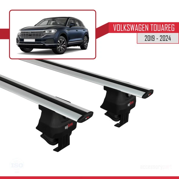 Volkswagen Touareg III (CR) 2019 ve Sonrası ile Uyumlu ACE-4 Ara Atkı Tavan Barı GRİ ürün görseli 1