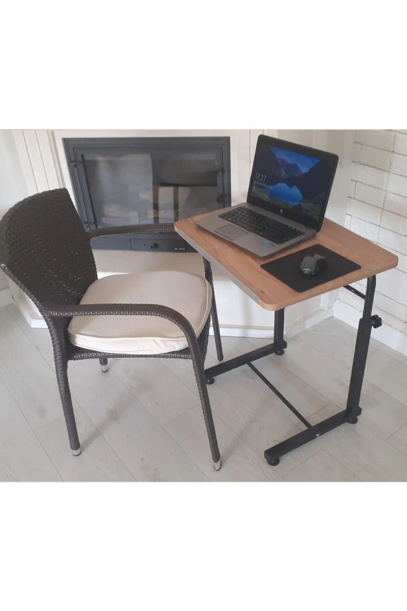 Depolife Koltuk Sehpası Notebook Laptop Bilgisayar Çalışma Masası Yükseklik Ayarlı Akrobat Masa Yatak Yan Seh ürün görseli 1