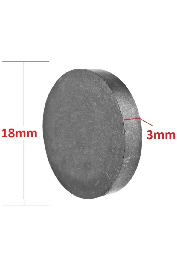 Depolife Mıknatıs Silindir Magnet 18x3mm 15 Adet Ferrit Mıknatıs Oxıt Ferrit Magnet ürün görseli 1
