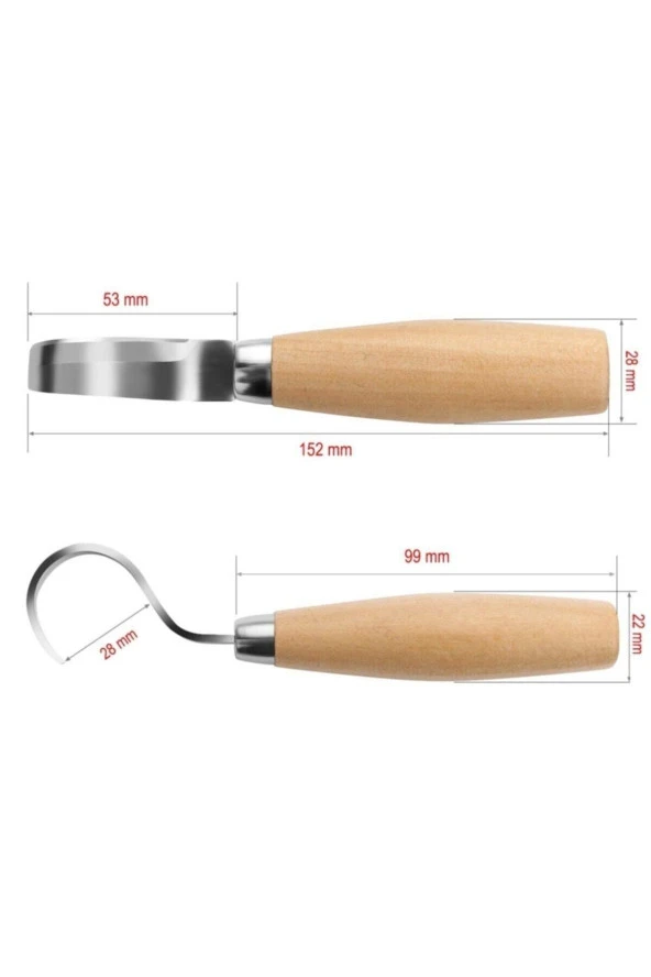 EFEARMS Ahşap Kaşık Kuksa Oyma Bıçağı - Resim 2
