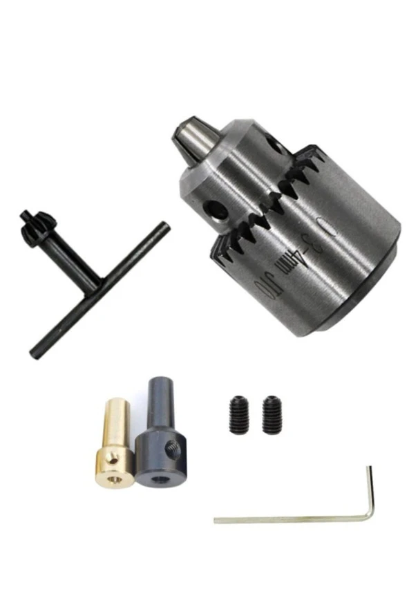 Depolife Motor Için Anahtar Sıkmalı Mini Mandrel 4mm Mandren Okul Proje Ödev Hobi 3.2mm 5mm Profesyonel ürün görseli 1