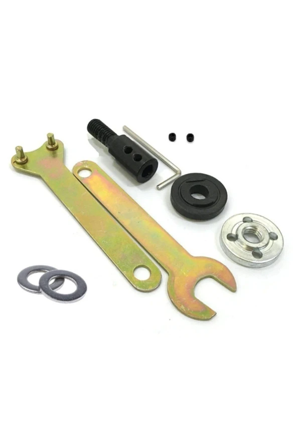 Depolife 5mm Motor Mili Için Bağlantı Şaftı Somunlu Anahtarlı Kaplin Seti Disk Bağlama Adaptörü Okul Proje ürün görseli 1