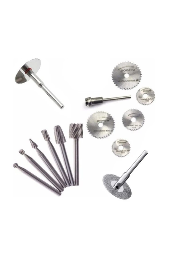 Aladdin Shop Dremel Proxxon Için Ahşap Kesici Mini Testere Ahşap Oyma Elmas Kaplı Uç 16lı Set ürün görseli 1