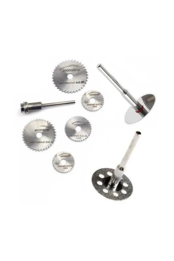 Depolife 10 Lu Dremel Proxxon Için Ahşap Metal Cam Kesme Mini Disk Seti ürün görseli 1