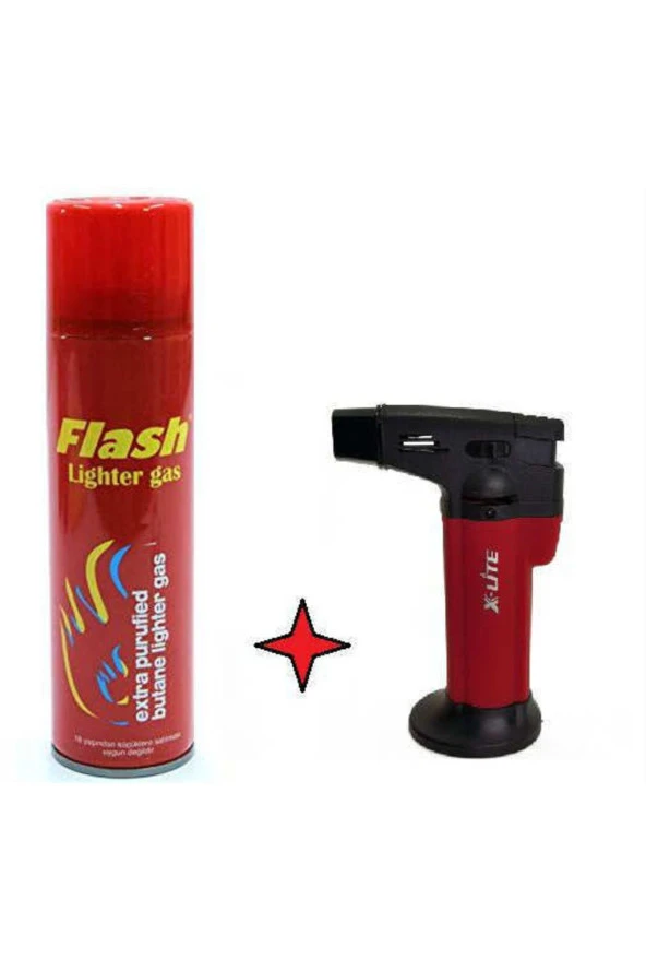 Flash Gaz Hediyeli Yüksek Alevli Çakmak Torch Pürmüz 1300 Derece Hürmüz Emniyetli Pürmüs ürün görseli 1