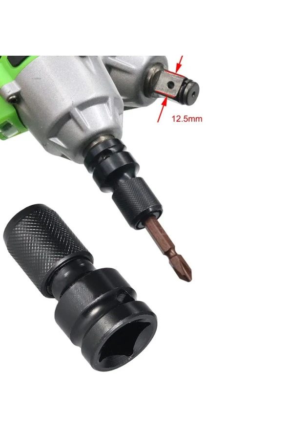 Depolife somun sökme darbeli matkap makinesi için mandrenli bits adaptörü tornavida vidalama sökme takma ürün görseli 1