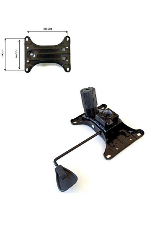 Depolife Ofis Büro Çalışma Koltuğu Için Tek Kol Metal Şase Mekanizma (15x20cm) Yedek Parça ürün görseli 1