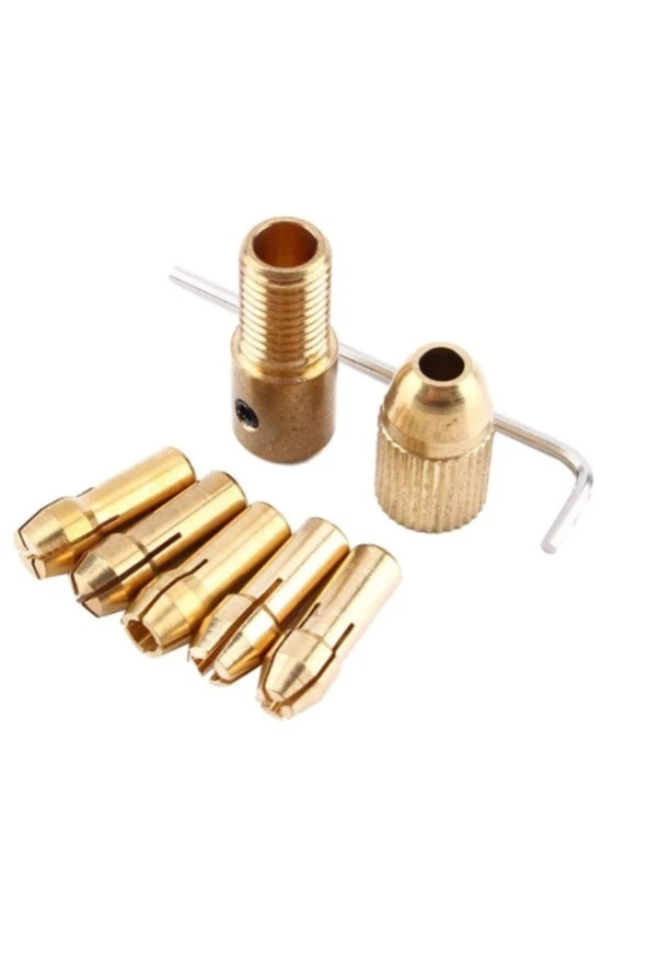 Depolife Otomatik Mandrel Mini Motor Mandreni Chuck Üniversal 2.7mm Mil Penset Okul Proje Ödev Hobi 5li Pens ürün görseli 1