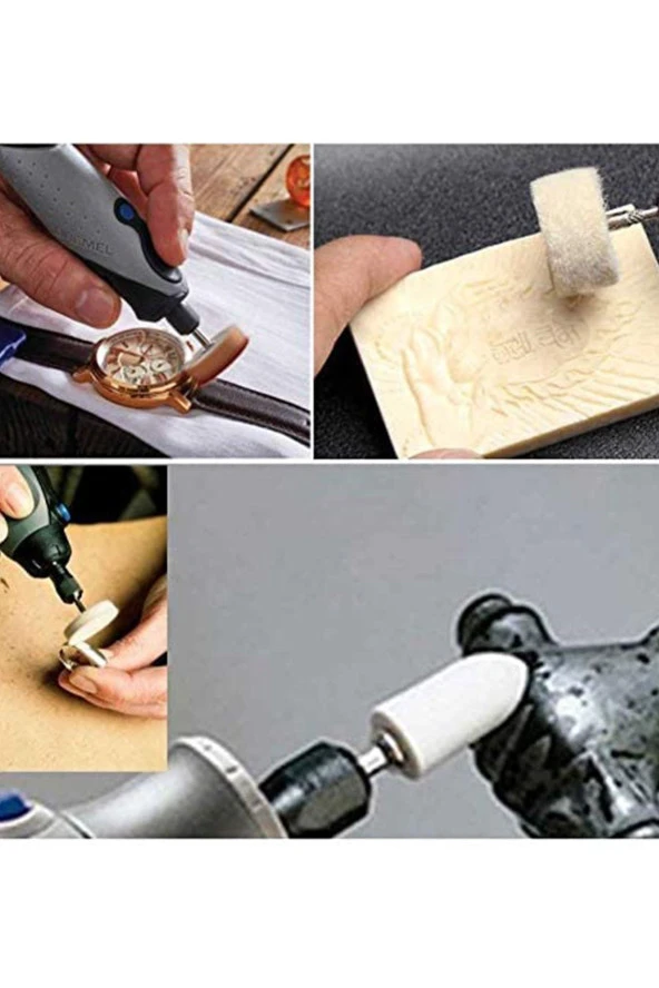 Depolife Dremel Vb. Uyumlu 13 Parça Keçe Mandren Seti - Resim 3