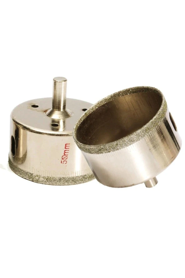 Depolife Mermer Granit Fayans Cam Yuvarlak Delme Panç Elmas Uç Yuvarlak Açma Matkap Için Karot 5cm (50mm) ürün görseli 1