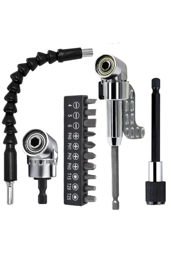 Depolife Matkap Için Vidalama Uç Seti Altıgen Hex Köşe Kör Vidalama Adaptörü Hızlı Bits Adaptör Esnek Hortum ürün görseli 1