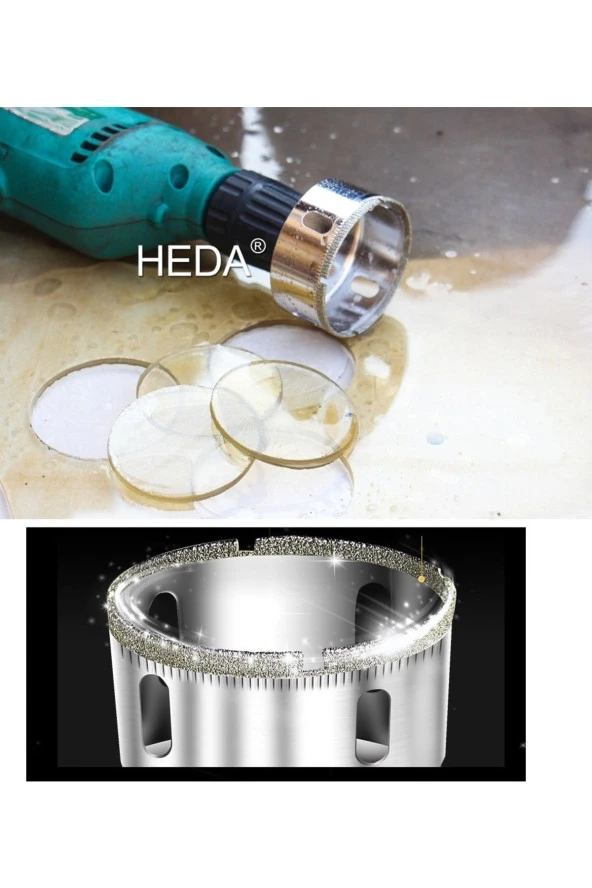 Depolife Cam Mermer Granit Delme Pancı 48mm Matkap Için Elmaslı Delik Karot ürün görseli 1
