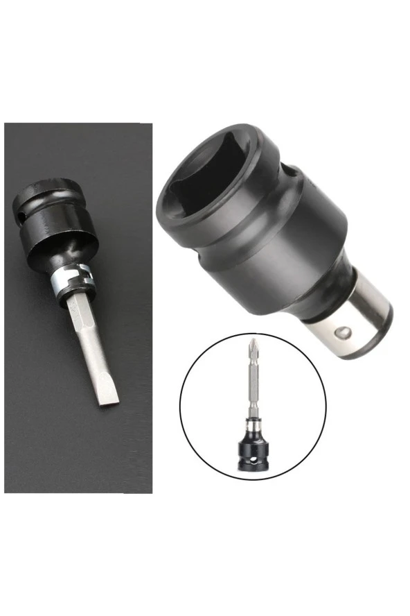 Depolife 1/2 Matkap Chuck Mandrenli Adaptör Somun Sökme Makinesini Hex Bits Uç Dönüştürme Aparatı ürün görseli 1