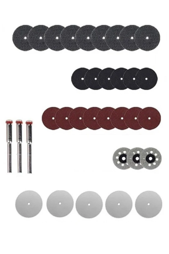 Depolife Gravür Kalıpçı Makinaları Için Taşlama Kesme Zımparalama Disk Seti Elmas Metal Plastik Ahşap 33 Pcs ürün görseli 1