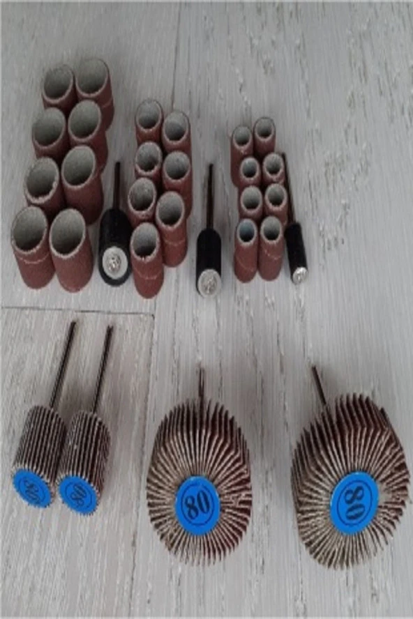 Depolife Kalıpçı Zımpara Aşındırma Seti Silindir Zımpara Yaprak Zımpara Aşındırma Hazırlama 30 Pcs ürün görseli 1