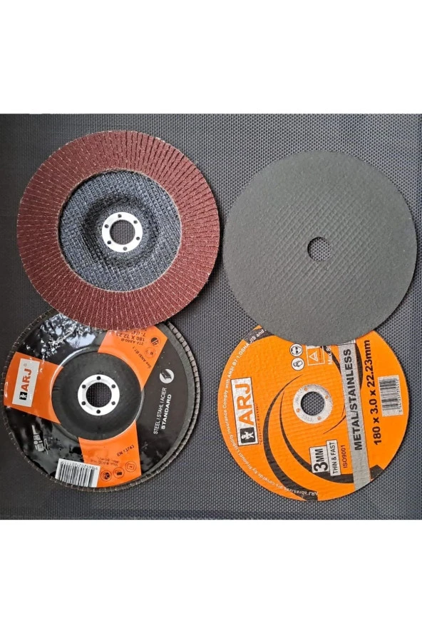 Depolife 180mm flap disk zımpara INOX Metal kesme Taşlama Disk Seti için büyük boy zımparalama diski 4lü Set ürün görseli 1