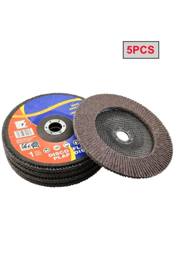 Depolife 180mm flap disk zımpara Seti taşlama makinesi için büyük form metal ahşap zımparalama diski 5 adet ürün görseli 1