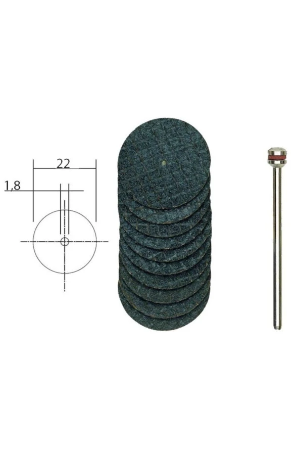 Depolife Dremel Proxxon Benzeri Gravür Makineleri Için Metal Kesme Fiber Disk Seti 32mm 10'lu Paket ürün görseli 1