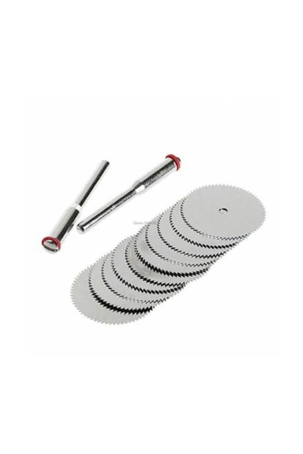 Toolings 10 Adet 32 mm Ahşap Bıçak Disk Testere + 2 Mandren ürün görseli 1