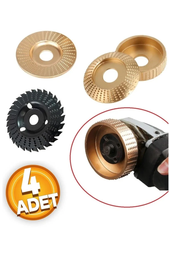 Depolife Ahşap Törpü diski avuç taşlama uyumlu törpüleme aşındırma raspalama disk açılı düz oval 4 adet ürün görseli 1