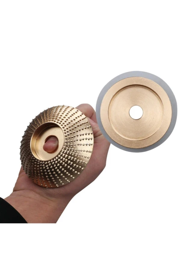 Depolife Ahşap Törpü Diski 100mm Oval Törpüleme Oyma Ahşap Için Avuç Taşlama Uyumlu Oval Silindir Disk Eğe ürün görseli 1