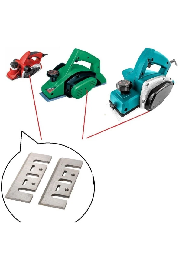 Depolife Planya Bıçağı Makita 1900b Kp0800 Dewalt Dw6655 D26676 Dw680 ürün görseli 1