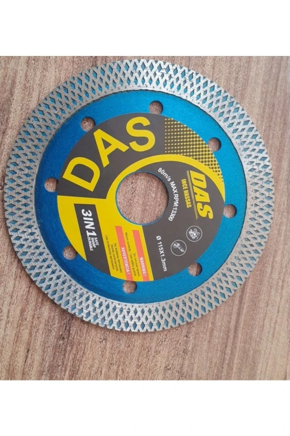 Depolife 115mm Das Pro Mermer Fayans Seramik Için Örgülü Elmaslı Kesici Disk ürün görseli 1